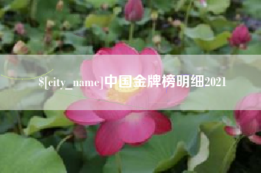 盘锦中国金牌榜明细2021