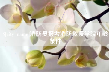 盘锦消防员报考消防救援学院年龄条件
