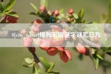 盘锦排列五图谜字谜汇总九
