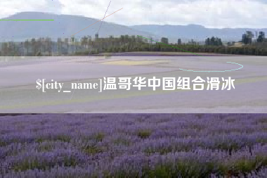盘锦温哥华中国组合滑冰