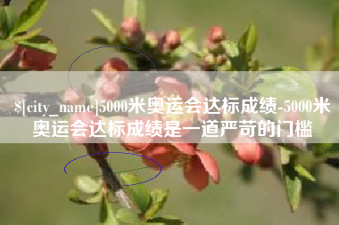 盘锦5000米奥运会达标成绩-5000米奥运会达标成绩是一道严苛的门槛
