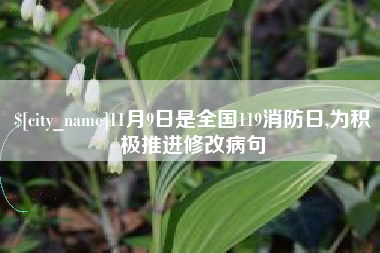 盘锦11月9日是全国119消防日,为积极推进修改病句