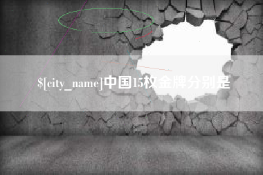 盘锦中国15枚金牌分别是