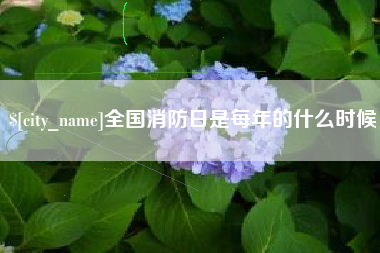 盘锦全国消防日是每年的什么时候