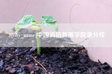 盘锦中国消防救援学院录分线