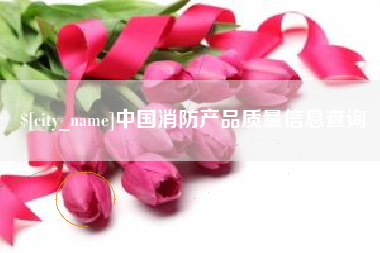 盘锦中国消防产品质量信息查询