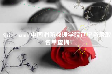 盘锦中国消防救援学院辽宁省录取名单查询