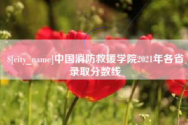 盘锦中国消防救援学院2021年各省录取分数线