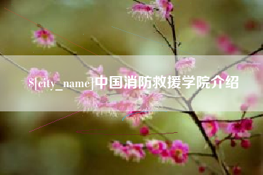 盘锦中国消防救援学院介绍