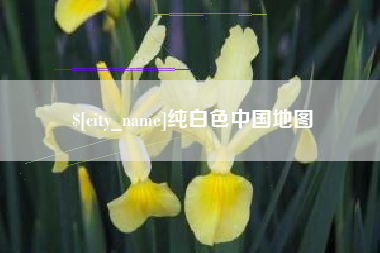 盘锦纯白色中国地图
