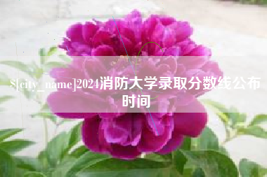 盘锦2024消防大学录取分数线公布时间