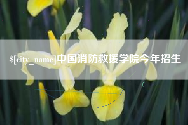 盘锦中国消防救援学院今年招生