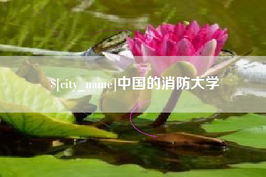盘锦中国的消防大学