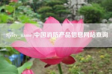 盘锦中国消防产品信息网站查询