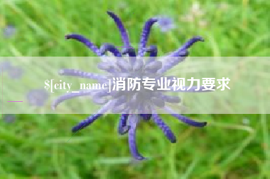 盘锦消防专业视力要求