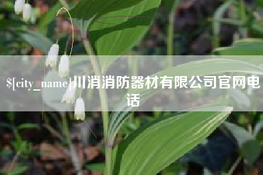 盘锦川消消防器材有限公司官网电话
