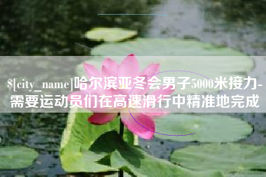 盘锦哈尔滨亚冬会男子5000米接力-需要运动员们在高速滑行中精准地完成