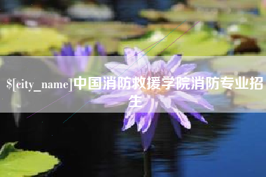盘锦中国消防救援学院消防专业招生