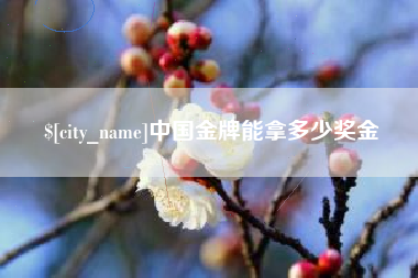盘锦中国金牌能拿多少奖金
