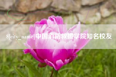 盘锦中国消防救援学院知名校友