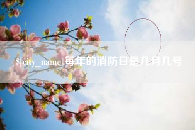 盘锦每年的消防日是几月几号