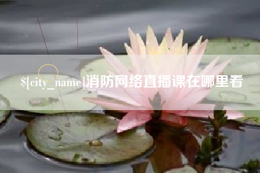 盘锦消防网络直播课在哪里看