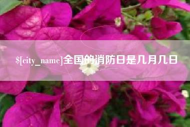 盘锦全国的消防日是几月几日