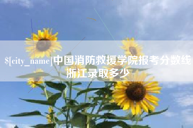盘锦中国消防救援学院报考分数线浙江录取多少