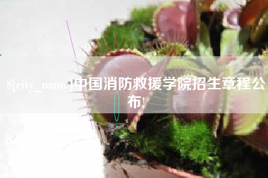 盘锦中国消防救援学院招生章程公布!